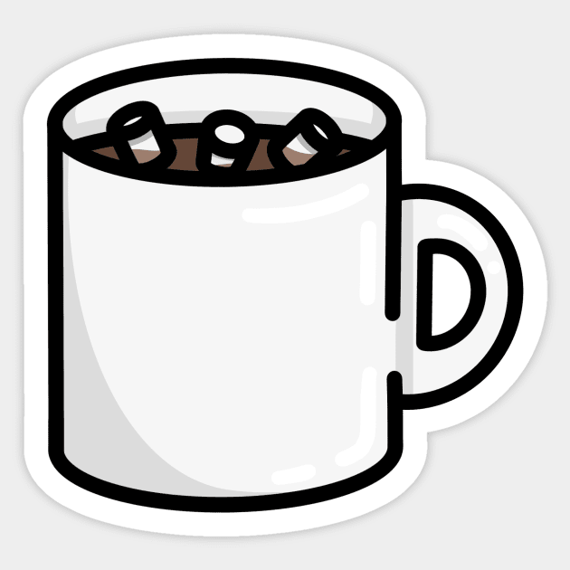 Hot Chocolate Sticker by Reeseworks